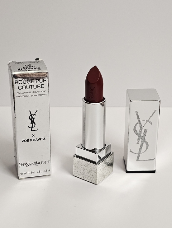 Yves Saint Laurent Other - YSL Rouge Pur Couture Lipstick 145 Lost In Marais Zoe Kravitz 3.8g New RARE Red